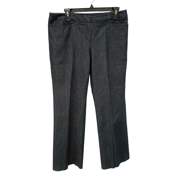 New York & Company Pants - New York & Company Stretch Dark Wash Denim Dress Pants Bootcut Size 10 Average